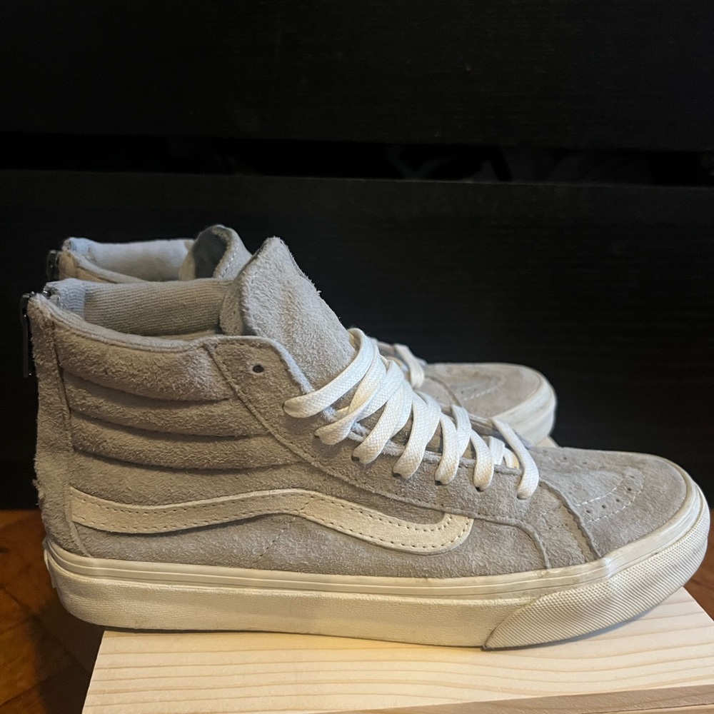 Gray Suede Hightop Vans from Kith